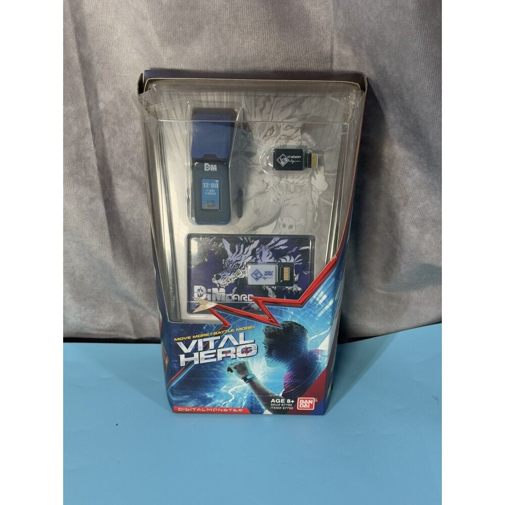 Bandai Vital Hero Black Bracelet Digital Monster Interactive Band open box